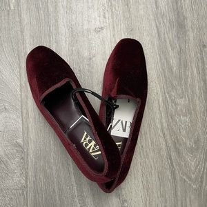 Zara Faux Suede Flats